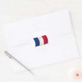 Frankreich Flaggenaufkleber Runder Aufkleber (Umschlag)