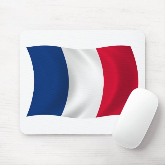 Frankreich Flaggenmousepad Mousepad (Mit Mouse)