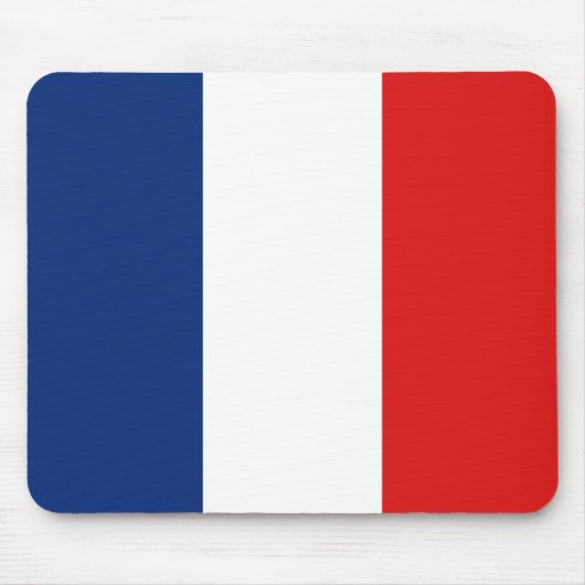 Frankreich Flaggenmousepad Mousepad (Vorne)