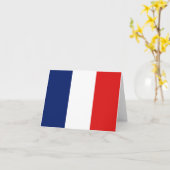 Frankreich Flaggennotecard Karte (Gelbe Blume)