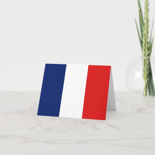 Frankreich Flaggennotecard Karte (Vorderseite)
