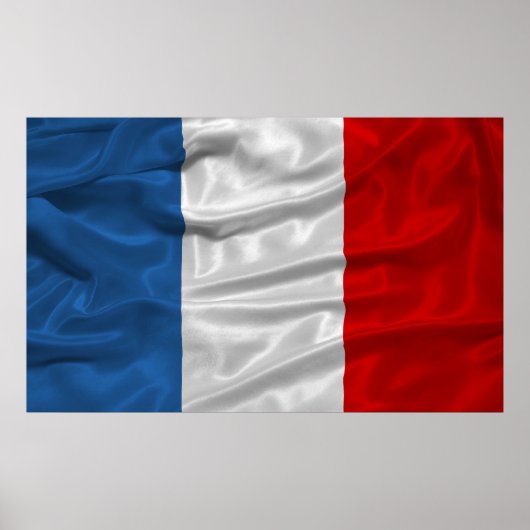 Frankreich Flaggenplakat Poster (Vorne)
