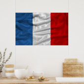 Frankreich Flaggenplakat Poster (Küche)