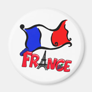Frankreich: Flaggenprodukte Magnet