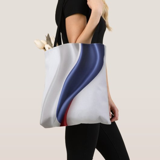 Frankreich Flaggenseidenstruktur Tasche (Von Nahem)