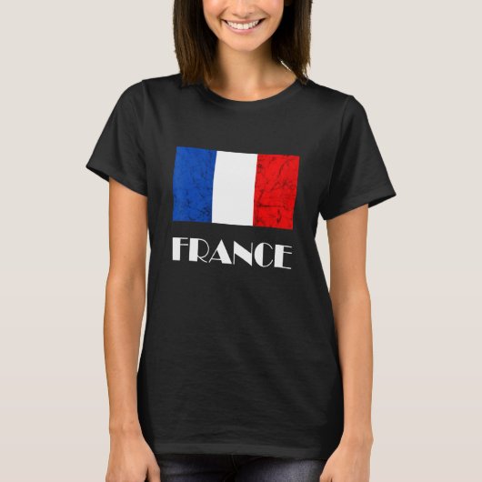Frankreich Flaggenstaat Französisches Flaggen Fran T-Shirt (Vorderseite)