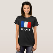 Frankreich Flaggenstaat Französisches Flaggen Fran T-Shirt (Vorne ganz)