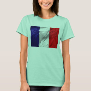Frankreich Flaggenstaat Frauen-Bella-Ringer-T - Sh T-Shirt