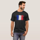 Frankreich Flaggenstaat Freundschaft Pride Peace V T-Shirt (Vorne ganz)