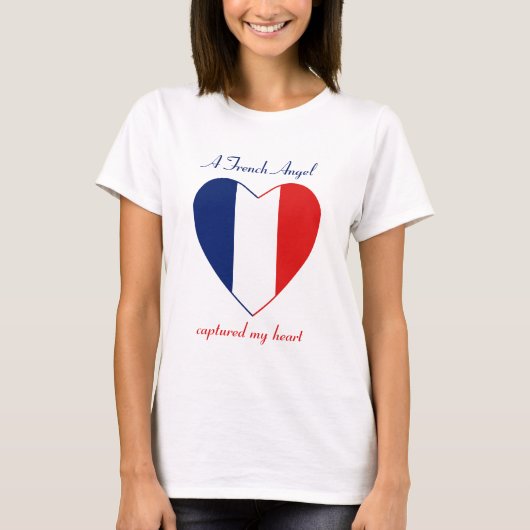 Frankreich Flaggenstaat Sweetheart T - Shirt (Vorderseite)