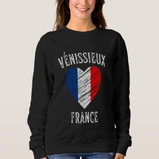 Frankreich Flaggenstaat Zentrum Venissieux Stadt Sweatshirt