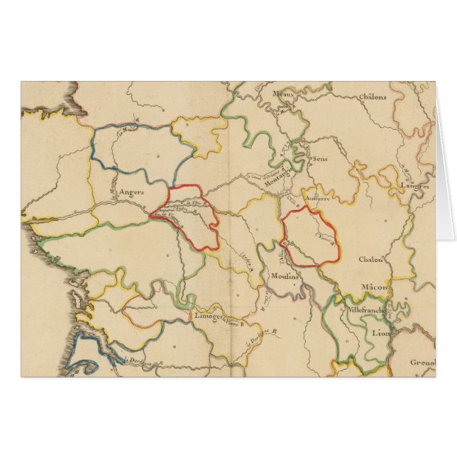 Frankreich Flüsse (Vorderseite (Horizontal))