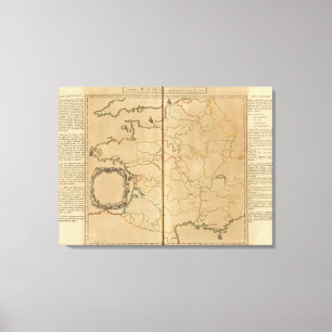 Frankreich-Flüsse Leinwanddruck