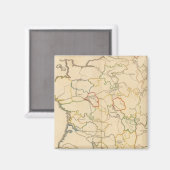 Frankreich Flüsse Magnet (Vorderseite/Rückseite)