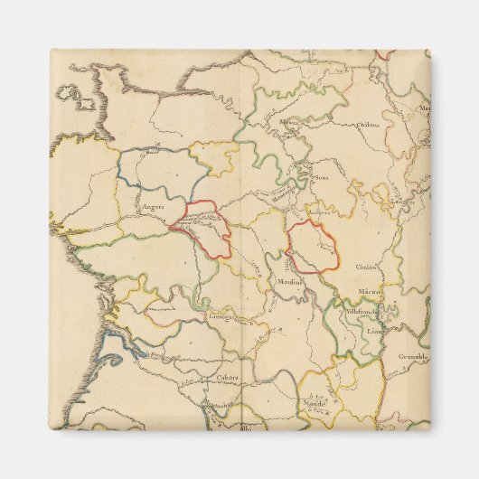 Frankreich Flüsse Magnet (Vorne)