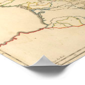 Frankreich Flüsse Poster (Ecke)