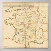 Frankreich Flüsse Poster (Vorne)