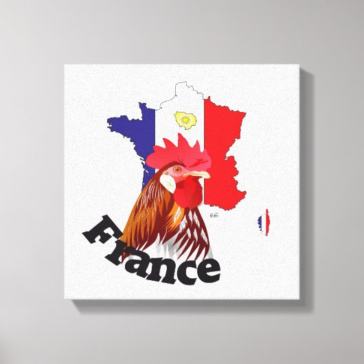 Frankreich, France, Francia Leinwand (Vorderseite)