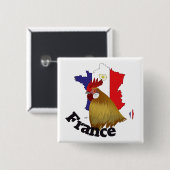 Frankreich Francia Button (Vorne & Hinten)