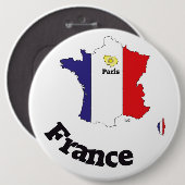 Frankreich Francia Button (Vorne & Hinten)