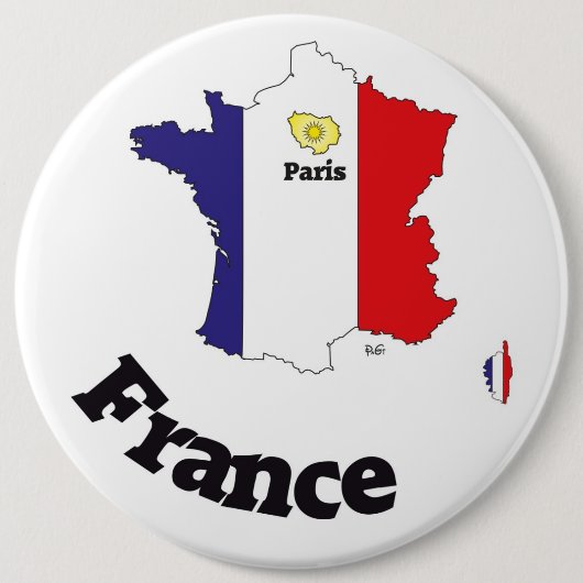 Frankreich Francia Button (Vorderseite)