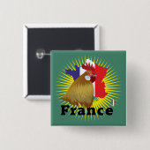 Frankreich Francia Button (Vorne & Hinten)