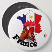 Frankreich Francia Button (Vorne & Hinten)