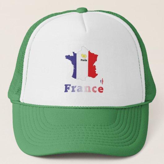 Frankreich Francia Cap Truckerkappe (Vorderseite)