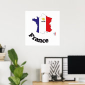 Frankreich, Francia Poster (Heimbüro)