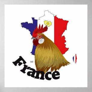 Frankreich, Francia Poster