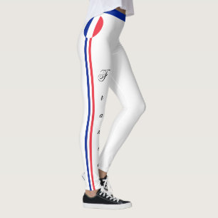 Frankreich/Frankreich Flag Fashion Reise/Sport Fan Leggings