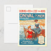 Frankreich Frankreich Vintag Beach Sea Travel Postkarte (Vorne/Hinten)