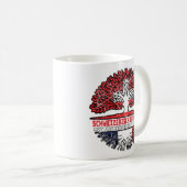 Frankreich Französch Schweizer Schweiz Baum Kaffeetasse (VorderseiteRechts)
