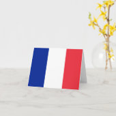 Frankreich (Französisch) Flagge Karte (Gelbe Blume)