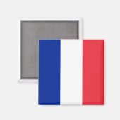 Frankreich (Französisch) Flagge Magnet (Vorderseite/Rückseite)