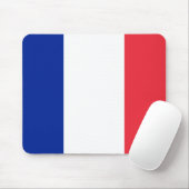 Frankreich (Französisch) Flagge Mousepad (Mit Mouse)