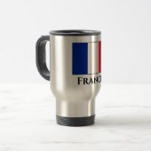 Frankreich (Französisch) Flagge Reisebecher (Vorderseite Links)