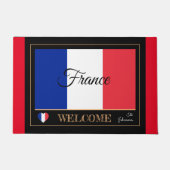 Frankreich - Französisch Flaggenmat / sport Willko Fußmatte (Vorderseite)