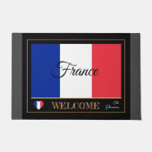 Frankreich - Französisch Flaggenmat / sport Willko Fußmatte (Vorderseite)
