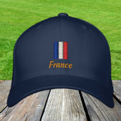 Frankreich / Französisch-Flaggenmode / Frances Pat Bestickte Baseballkappe