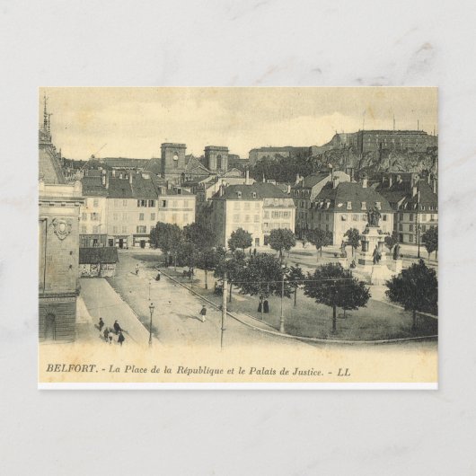 Frankreich, Französisch Vintag Belfort, Palais de  Postkarte (Vorderseite)