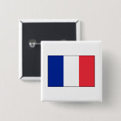 Frankreich - Französische Flagge Button (Vorne & Hinten)