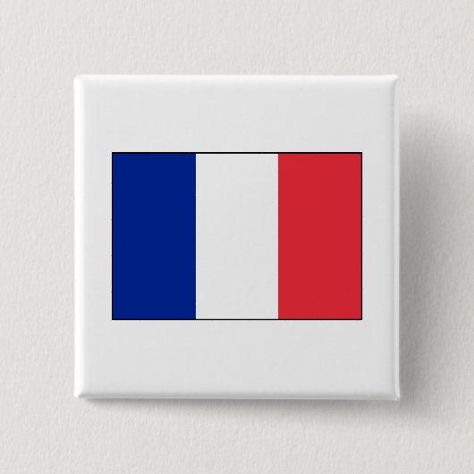 Frankreich - Französische Flagge Button (Vorderseite)