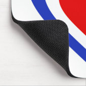 Frankreich/französische Flagge-inspirierte Herzen Mousepad (Ecke)