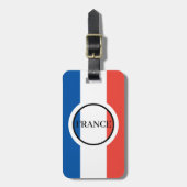 Frankreich Französische Flagge Red White Blue Patr Gepäckanhänger (Vorderseite vertikal)