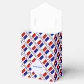 Frankreich Französischer Flaggen Blauer Personenze Geschenkschachtel (Geöffnet)