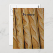 Frankreich - französisches Brot Postkarte (Vorne/Hinten)