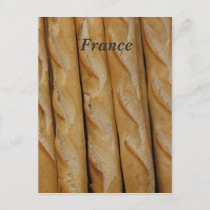 Frankreich - französisches Brot Postkarte