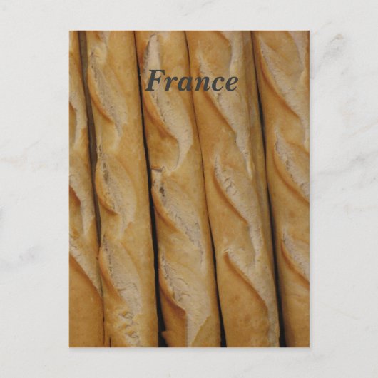 Frankreich - französisches Brot Postkarte (Vorderseite)