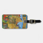 Frankreich, französisches Vintages Gepäckanhänger (Vorderseite horizontal)